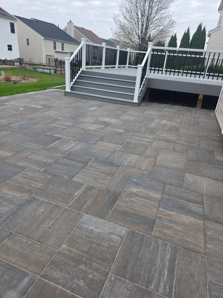 patio and deck 1 Paver patio and deck in Sunbury, Ohio