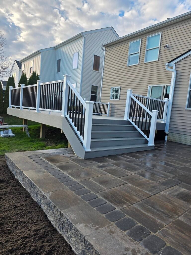 patio and deck 2 paver patio and decking